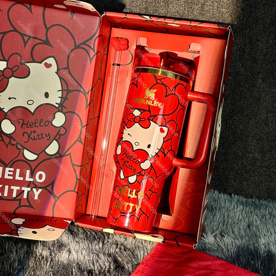 40oz Red Kitty Tumbler 🚢Free Shipping🚢