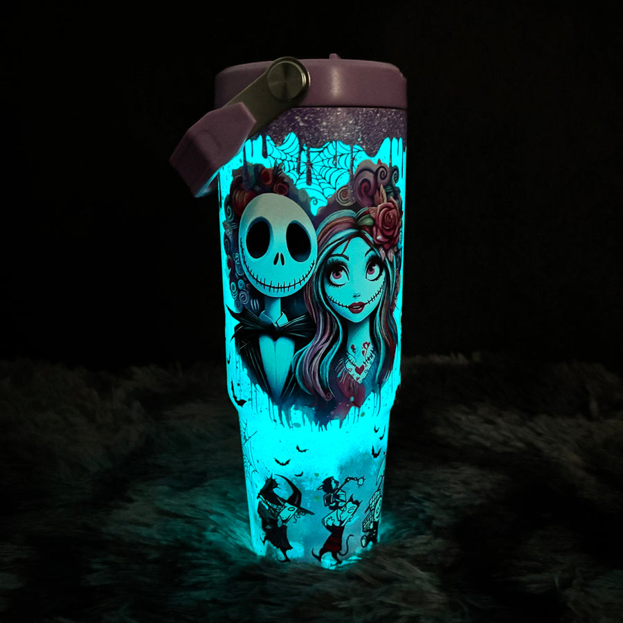 Sally x Jack Skellington 40oz Tumbler 🚢Free Shipping🚢