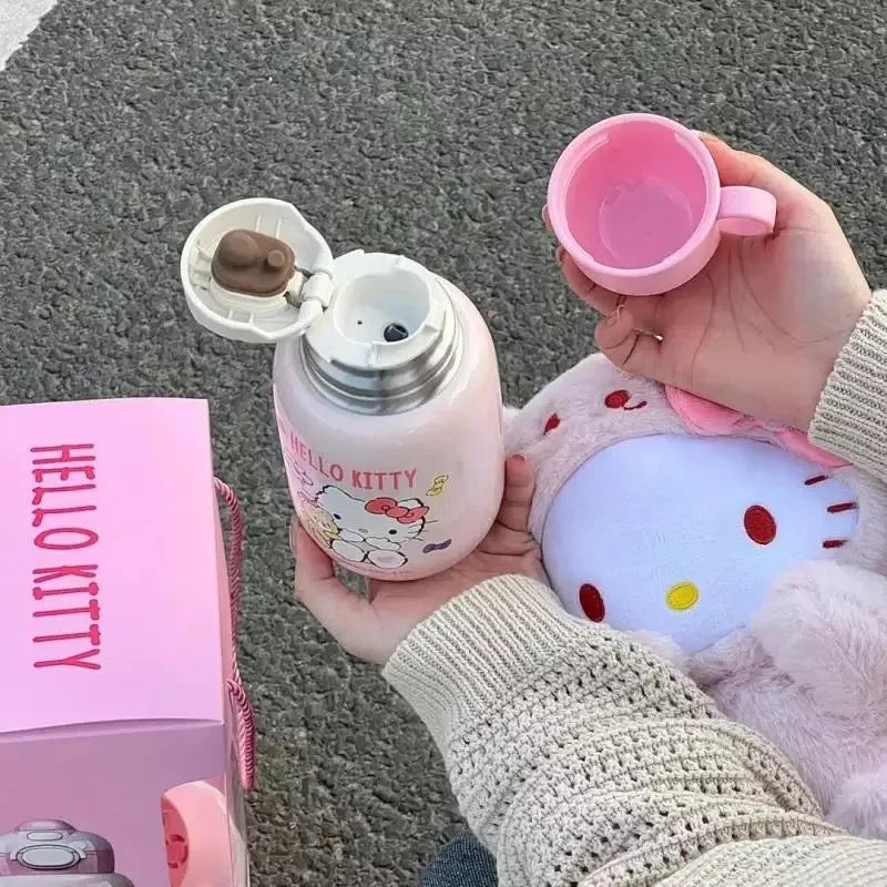 Hello Kitty Melody Kuromi Plush Water Bottle Carrier