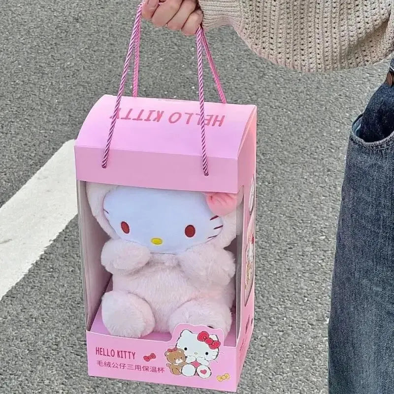 Hello Kitty Melody Kuromi Plush Water Bottle Carrier